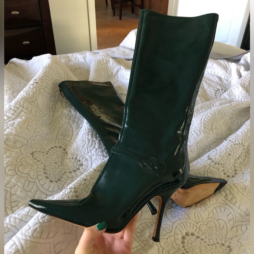 Emerald Jimmy Choo Boots